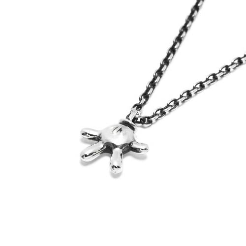 Mickey Mouse Hand Necklace - Silver