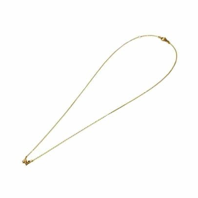 Minnie Ribbon Necklace - 10K Yellow Gold