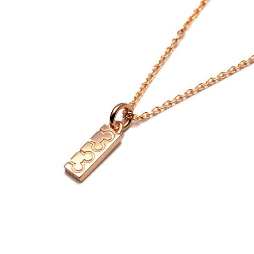 Mickey Mouse Love Necklace S - Pink Gold / Matching Necklace