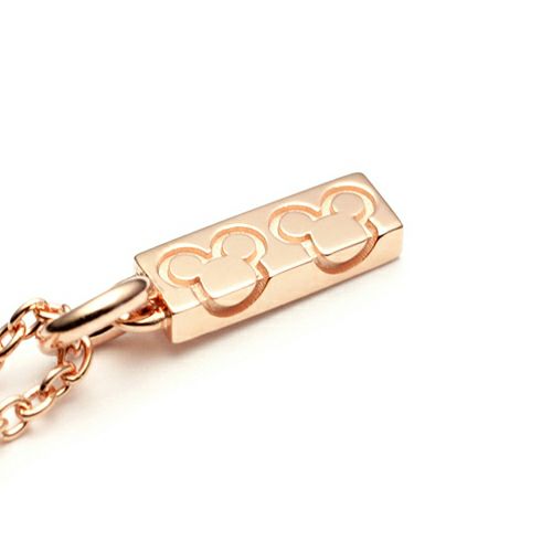 Mickey Mouse Love Necklace S - Pink Gold / Matching Necklace
