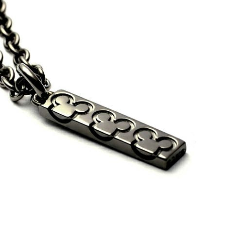 米奇老鼠爱心项链 M - 黑色 / 配套项链