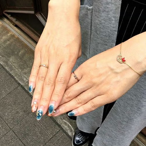 米奇棕色鑽石戒指 - 10K黃金