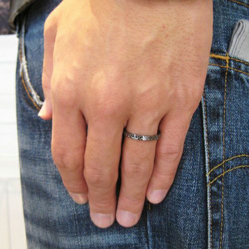 Mickey Mouse Love Ring M - Black (Ring & Matching)