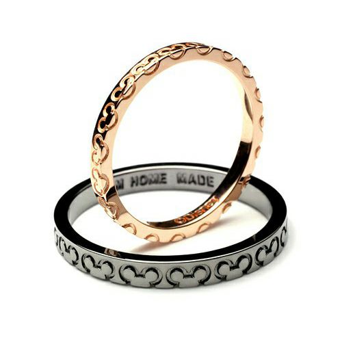 Mickey Mouse Love Ring S - Pink Gold (Ring & Matching)