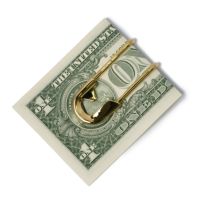 Safety Pin Wallet/Money Clip - Gold
