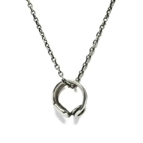 Safety Pin Necklace / Matching Necklace - Silver