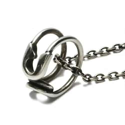 Safety Pin Necklace / Matching Necklace - Silver