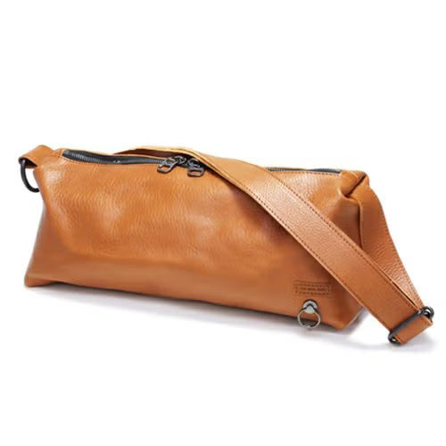 Arizona Leather One Shoulder Bag L - Brown