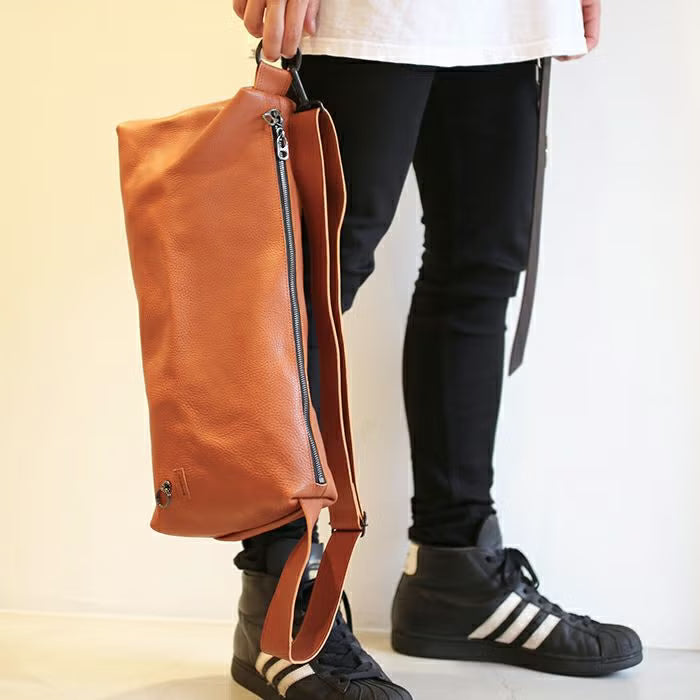 Arizona Leather One Shoulder Bag L - Brown