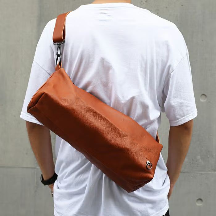 Arizona Leather One Shoulder Bag L - Brown