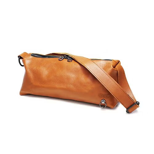 Arizona Leather One Shoulder Bag M - Brown