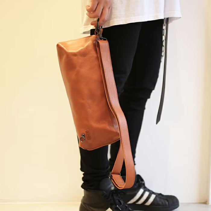 Arizona Leather One Shoulder Bag M - Brown