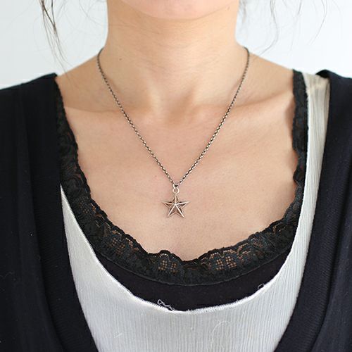 Skeleton Star Stud Necklace