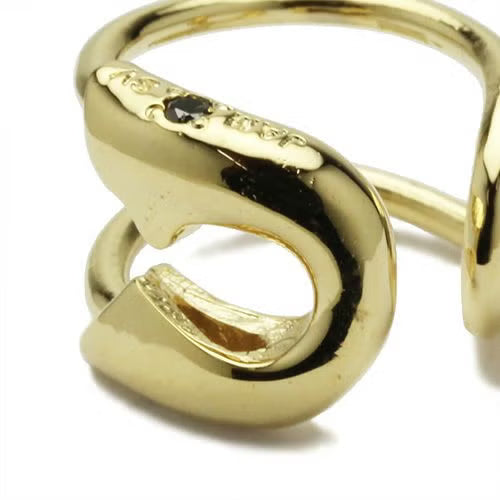 Safety Pin Diamond Ear Cuff - Gold (Single Ear)