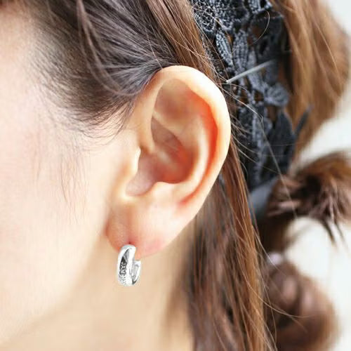 Round-Profile Earring - Silver / Single Ear