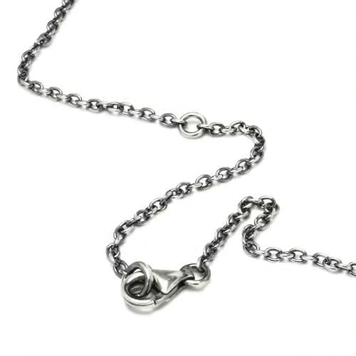 Round-Profile Ring Diamond Necklace - Silver