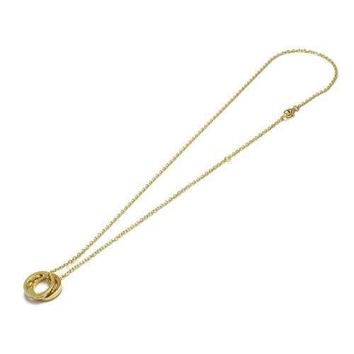 Flat Double Diamond Necklace - Gold