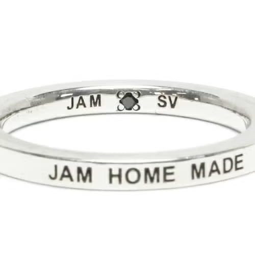 Flat Double Diamond Ring (Size S) - Silver