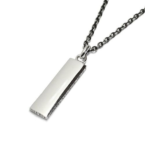 PMA Plate Necklace - Silver