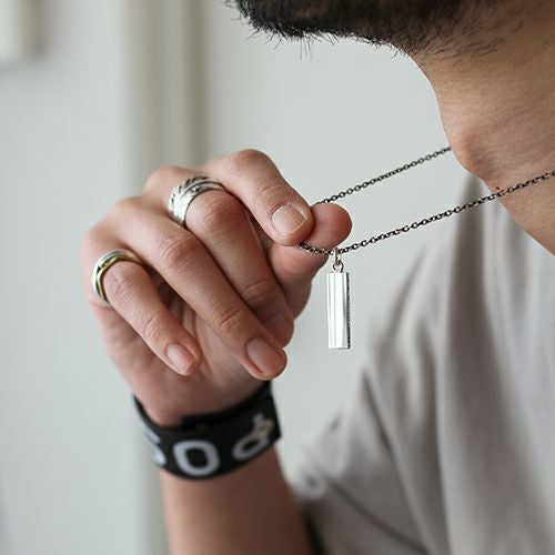 PMA Plate Necklace - Silver
