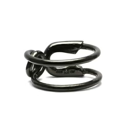 Safety Pin Ring M - Black