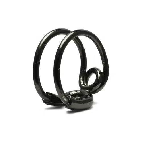 Safety Pin Ring M - Black