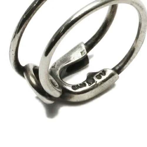 Safety Pin Ring S - Silver
