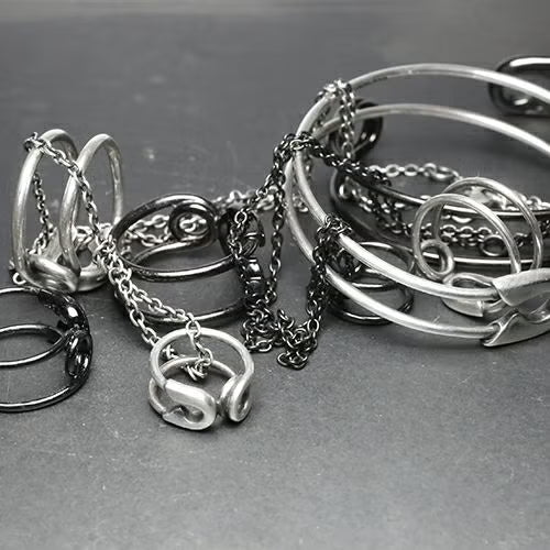 Safety Pin Ring S - Silver