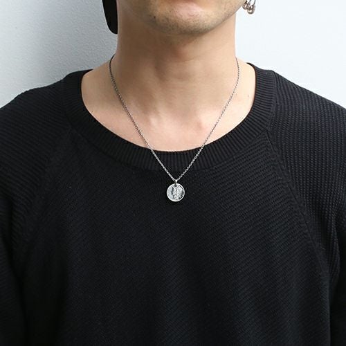 Vintage Mercury Coin Necklace - Silver