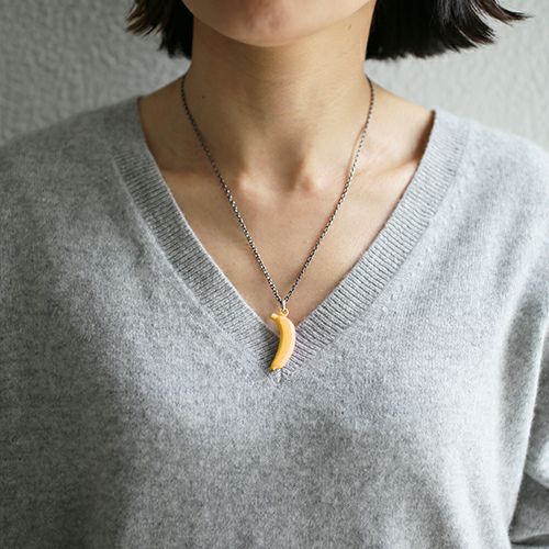 "Sonna Banana" Necklace M - Yellow