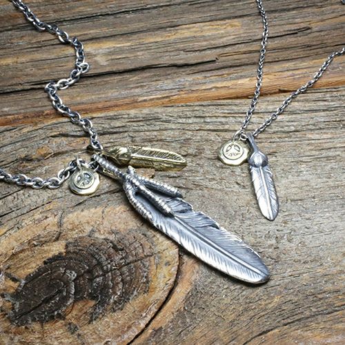 PEACE PROJECT Feather Necklace M