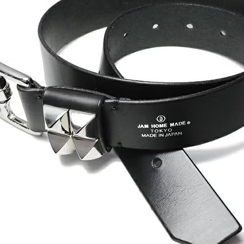 POST Plain Studded Belt -DOUBLE-