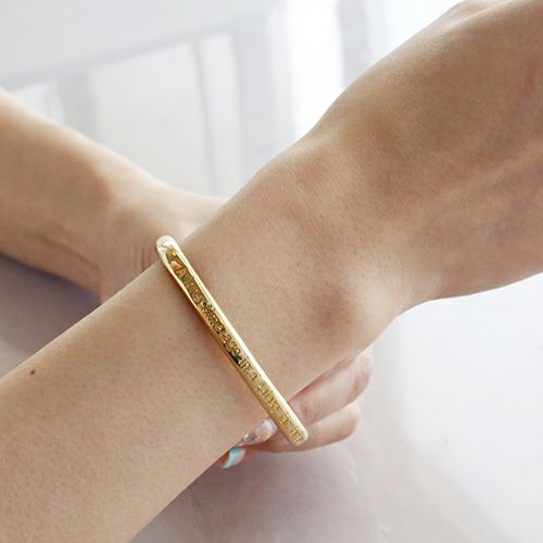 Star Wars™ Introduction Message Bangle - Gold