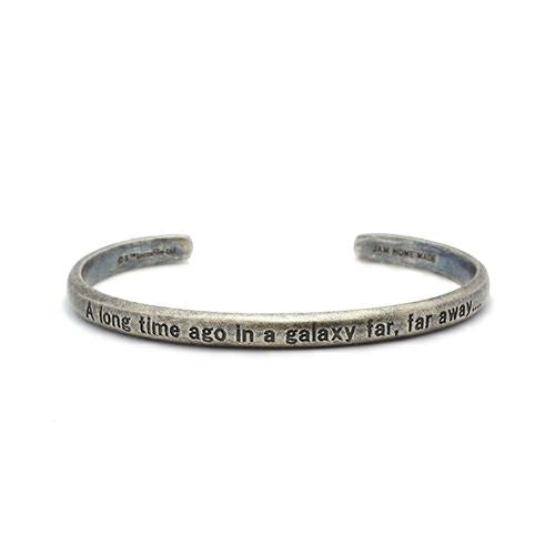 Star Wars™ Introduction Message Bangle - Silver (Smoked)