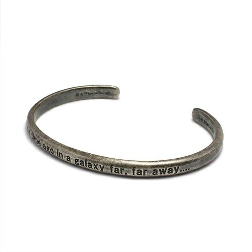 Star Wars™ Introduction Message Bangle - Silver (Smoked)