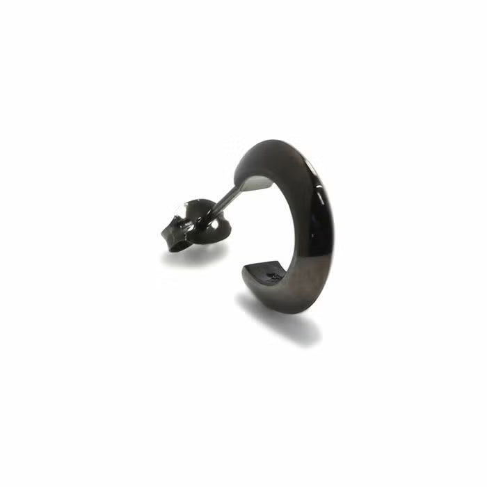 Blood Type A Earring (NEWTYPE) - Black / Single Ear