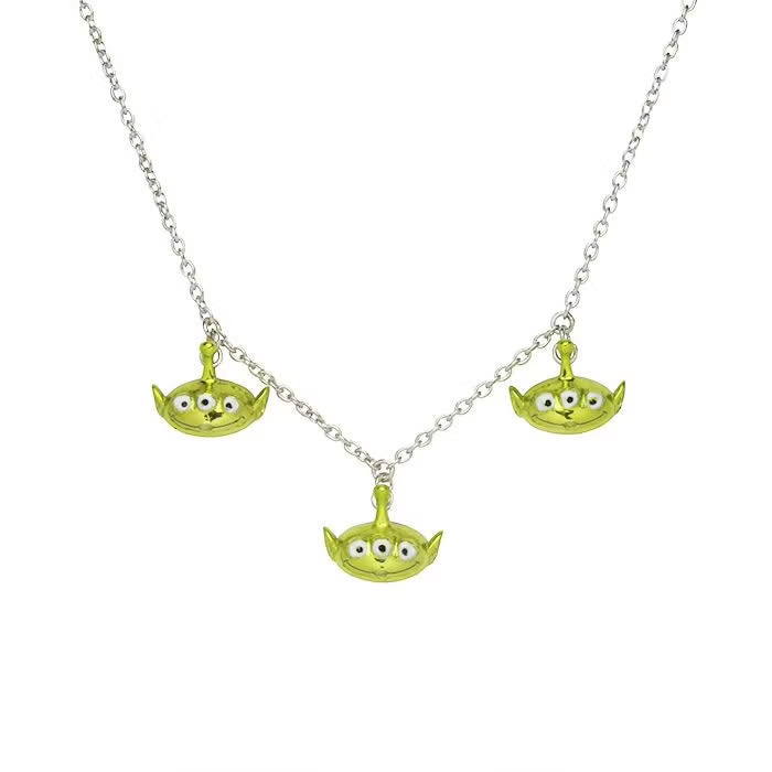 TOYSTORY Little Green Men x 3 Necklace - Green