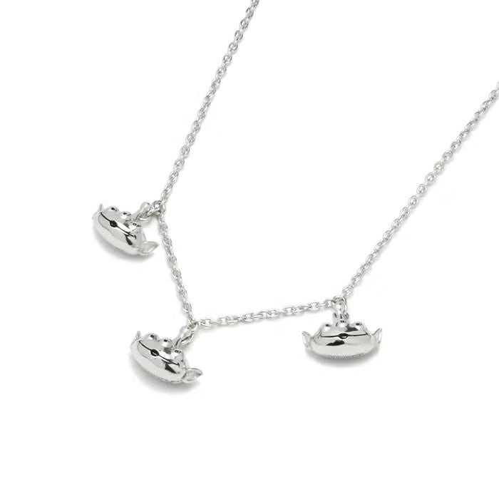 TOYSTORY Little Green Men x 3 Necklace - Silver
