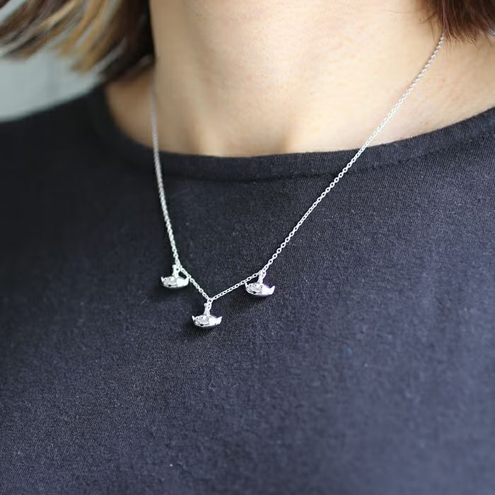 TOYSTORY Little Green Men x 3 Necklace - Silver