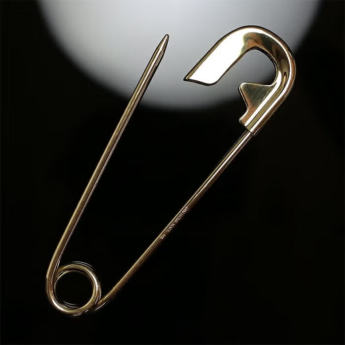 Customized Safety Pin L / Keychain - 18K Yellow Gold
