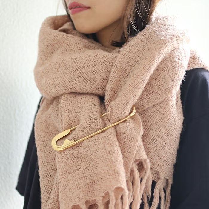 Customized Safety Pin L / Keychain - 18K Yellow Gold