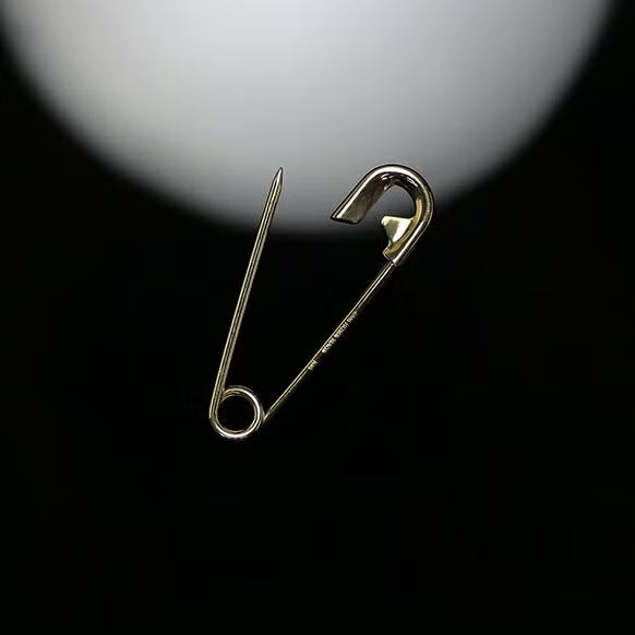 Customized Safety Pin S / Keychain - 18K Yellow Gold