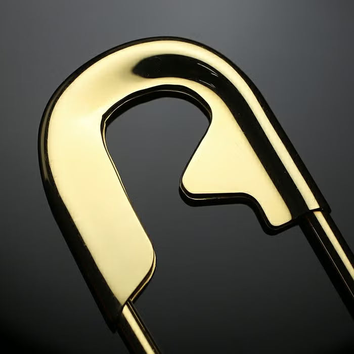 Customized Safety Pin S / Keychain - 18K Yellow Gold