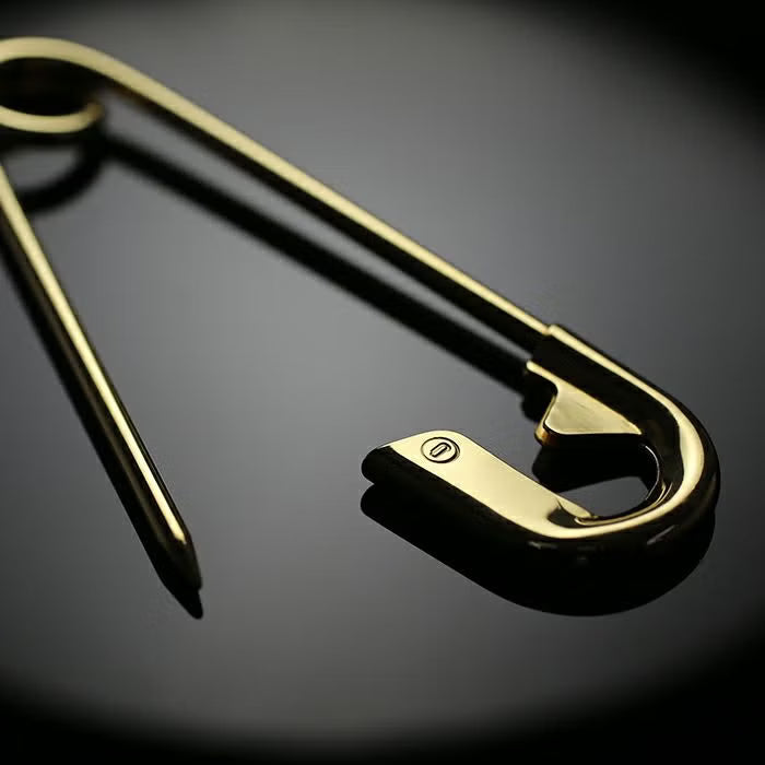 Customized Safety Pin S / Keychain - 18K Yellow Gold