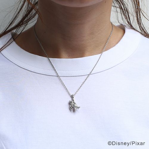 怪兽公司大学苏利项链 - 银色