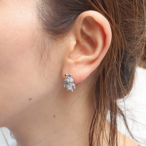 《怪獸公司》布布耳環 - 銀色/單耳