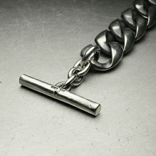 Classic Necklace: Curb Chain – Black Diamond – 50cm