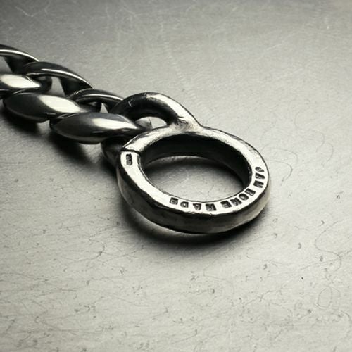 Classic Necklace: Curb Chain – Black Diamond – 50cm