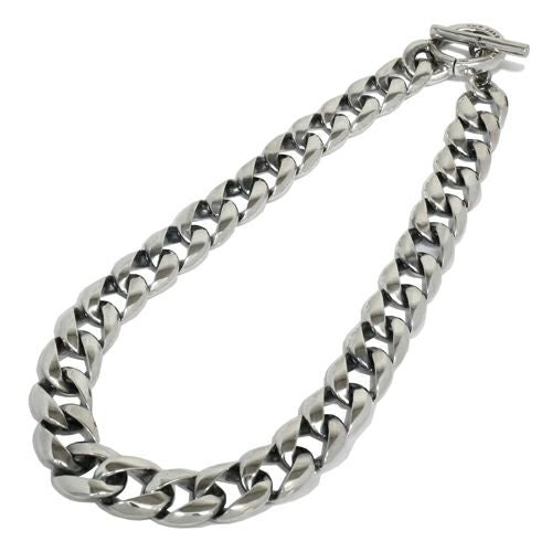 Classic Necklace: Curb Chain – Black Diamond – 50cm