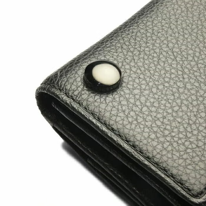 Cowhide Leather REIWA Compact Mini Wallet Oval Tri-fold Wallet / Fragment Case